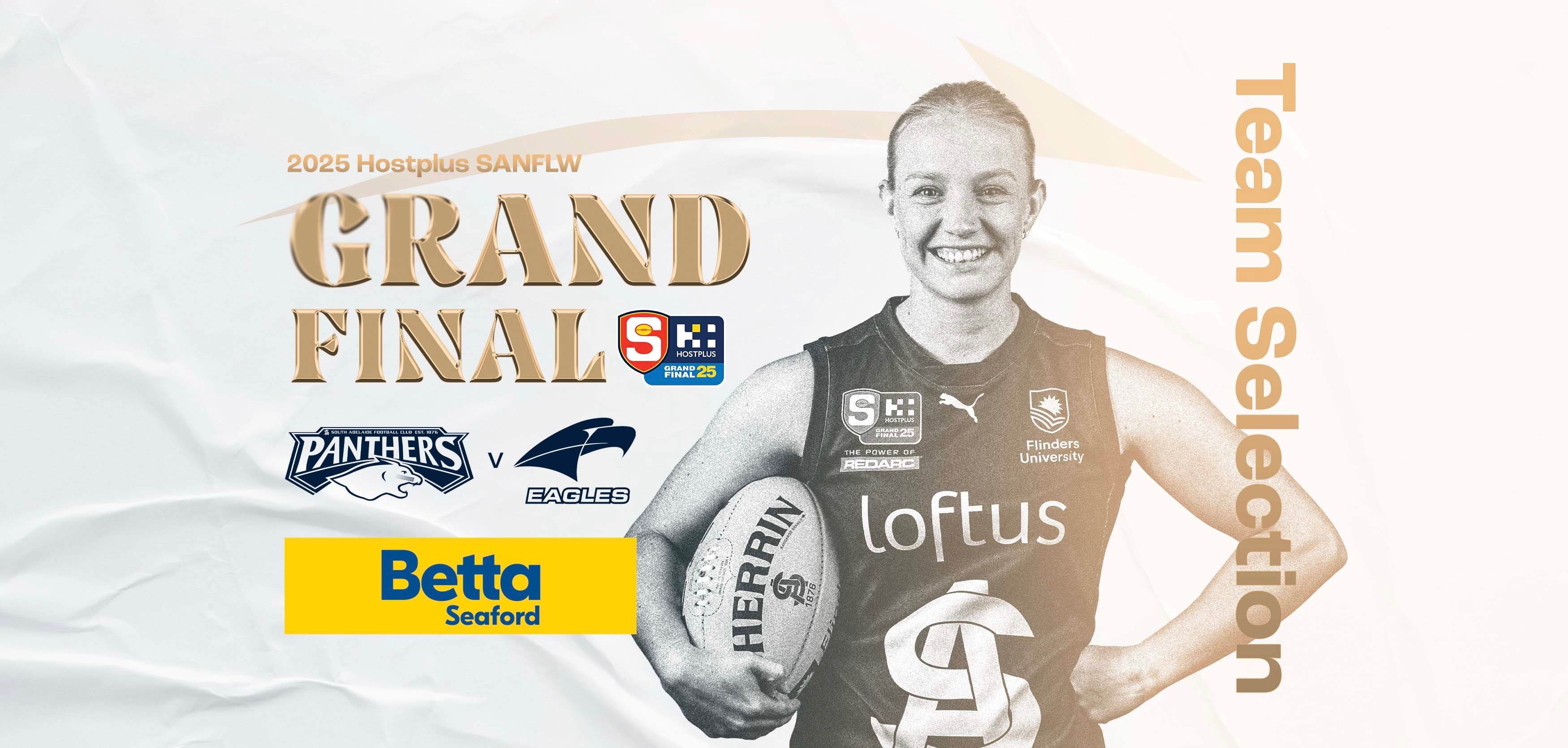 BETTA Team Selection: SANFLW Grand Final v Eagles BETTA Team Selection: SANFLW Grand Final v Eagles